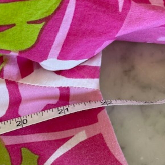 BARBARA GERWIT Cotton Tunic Top Pink Green Floral Print L - Picture 16 of 16